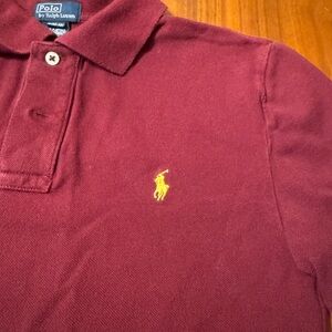 Vintage Ralph Lauren Burgundy Polo Shirt